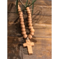 collier faïence brut croix ( terracotta )